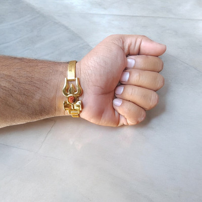 BRAJSTORE Brass Beads Gold-plated Bracelet