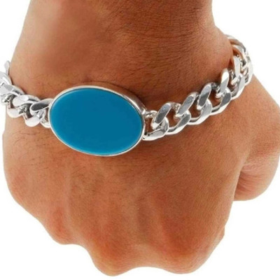 AANYACRYSTAL Silver Brass Bracelet(Pack of 2)