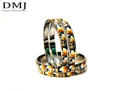 DMJ Glass Bangle Set(Pack of 4)