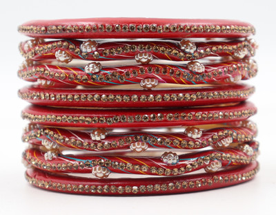 RiwaajLahthi Lac Bangle Set(Pack of 8)