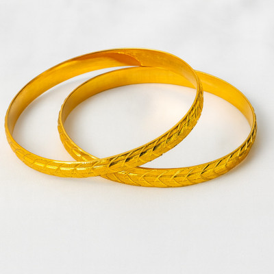 gupta jewellery Alloy Gold-plated Bangle Set(Pack of 2)