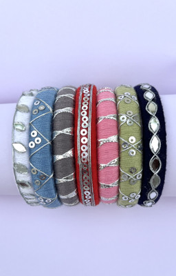 TAMNI Plastic Bangle Set(Pack of 6)