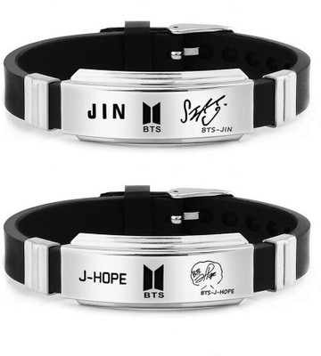 University Trendz Alloy Silver Coated Bracelet Set(Pack of 2)