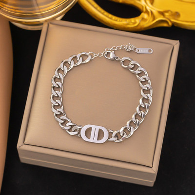 MYKI Stainless Steel Silver Coated Bracelet