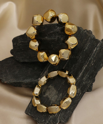 SOHI Plastic Gold-plated Bracelet Set(Pack of 2)