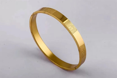 MAME CREATION Stainless Steel Gold-plated Kada