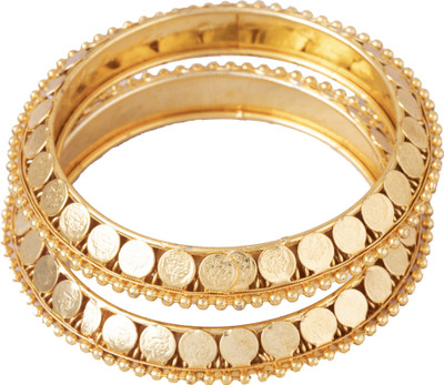 FFC-FASHION FOR CHOICE Copper Gold-plated Bangle Set(Pack of 2)