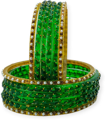 Shree Kriti Glass Bangle Set(Pack of 10)
