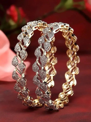 TMF STORE Alloy Gold-plated Bangle Set(Pack of 2)