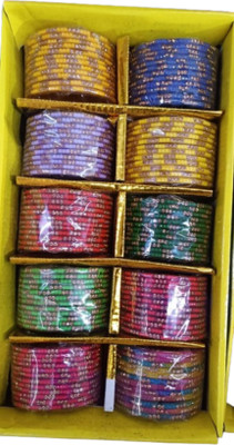 valaivi Glass Bangle Set(Pack of 10)