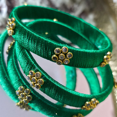 MANARIS Metal Bangle Set(Pack of 2)