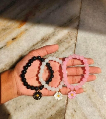 Ennygacessories Crystal Beads Bracelet Set(Pack of 3)