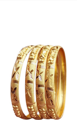 SGN FASHION Metal Gold-plated Bangle Set(Pack of 4)
