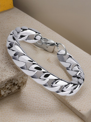 JHARIYARI Stainless Steel Sterling Silver Bracelet