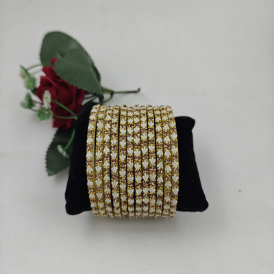 navika bangles Glass Bangle Set(Pack of 12)
