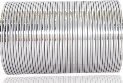 ELITEBAZAAR Metal Silver Bangle Set(Pack of 48)