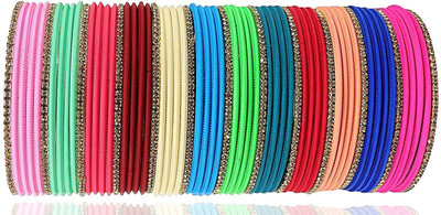 HOMOZE Metal Zircon Bangle Set(Pack of 60)