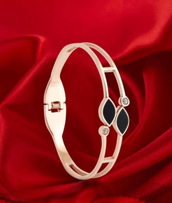 Ruby Tex Brass Agate Gold-plated Bangle