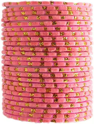 RADHA MOHAN EMPIRE Fabric, Glass Bangle Set(Pack of 24)