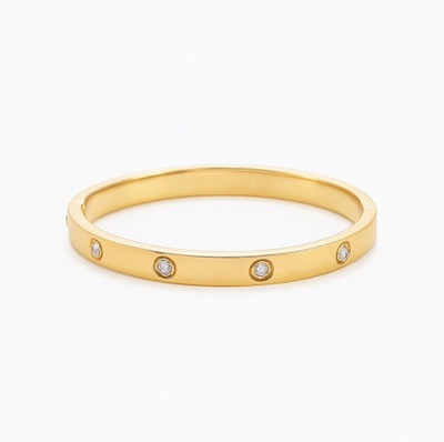 MoonLightBeauty Alloy Cubic Zirconia Gold-plated Cuff