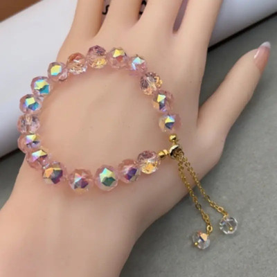 THE JEWEL GALLERY Glass Crystal Gold-plated Bracelet