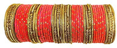 SAWARIYA Glass Beads Bangle Set(Pack of 48)