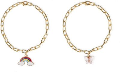 EnlightenMani Alloy Gold-plated Bracelet Set(Pack of 2)