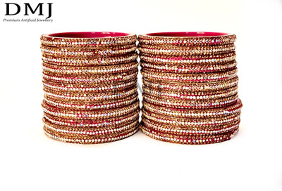 DMJ Glass Bangle Set(Pack of 10)