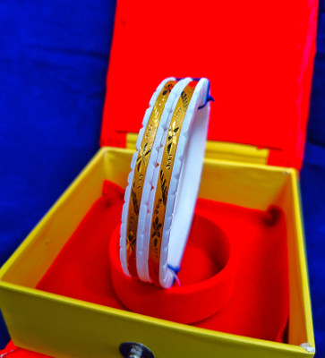AVA Copper Gold-plated Shakha Pola(Pack of 2)