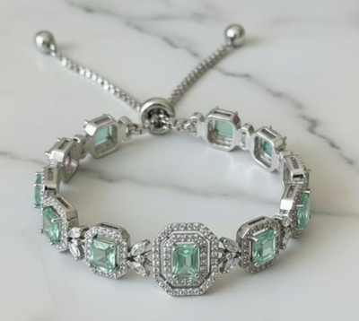 Fashion Didi Crystal Sterling Silver Bracelet
