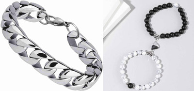 P R Production Brass Charm Bracelet(Pack of 2)