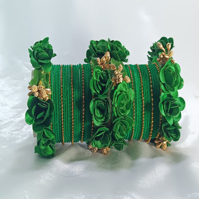 Neeraj Craft Fabric Bangle Set(Pack of 2)