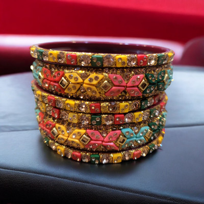 Afsana Brass Bangle Set(Pack of 6)