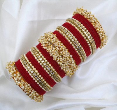 Chiming Metal Bangle Set(Pack of 2)