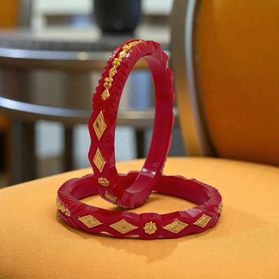 SUNISKA Plastic Gold-plated Shakha Pola(Pack of 2)