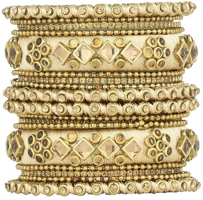 Manasi Alloy Gold-plated Bangle Set(Pack of 2)