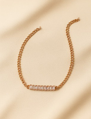 TRENDORA Rose Quartz Crystal Bracelet