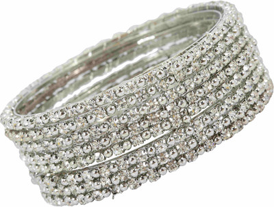 NMII Metal Zircon Gold-plated Bangle Set(Pack of 8)