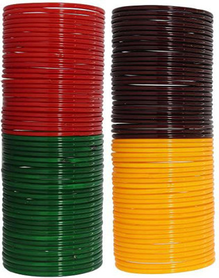 SGN FASHION Glass Bangle Set(Pack of 108)