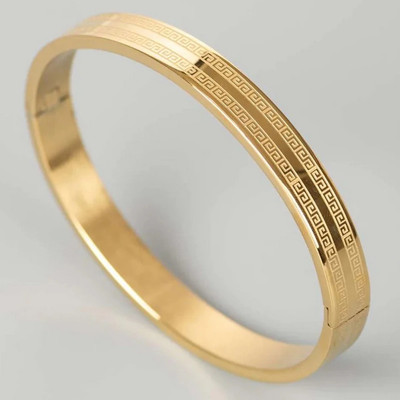 MAME CREATION Stainless Steel Gold-plated Kada