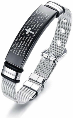 University Trendz Stainless Steel Palladium Bracelet
