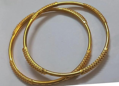 vani enterprise mart Brass Gold-plated Bangle Set(Pack of 2)
