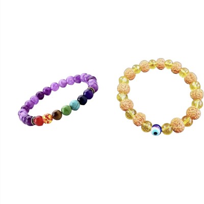 AdvaitEtp Stone Crystal Bracelet Set(Pack of 2)