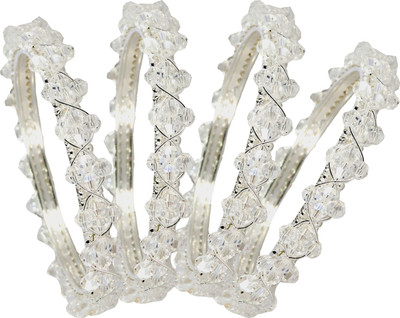 NMII Metal Bangle Set(Pack of 4)