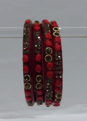 Rudra Glass Diamond Kada(Pack of 4)