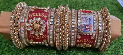 SP PHOTO CHURA Plastic Gold-plated Chudas(Pack of 2)