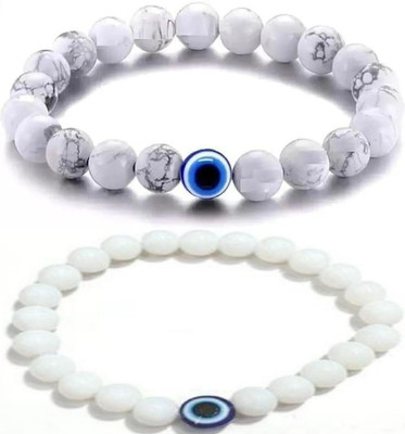 IKONKARR Stone, Crystal, Evil Eye Bracelet(Pack of 2)