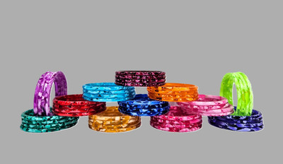 Rudra Enterprises Plastic Bangle(Pack of 10)