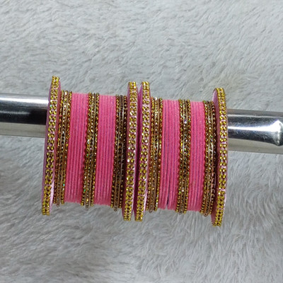 MAHAVEER TRADERS Fabric Bangle Set(Pack of 10)