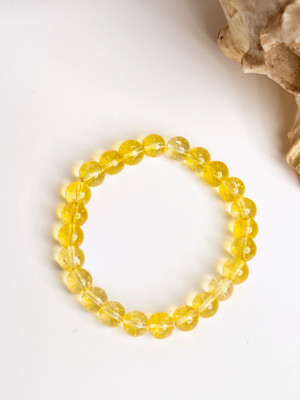 Look And Adorn Citrine Crystal Bracelet